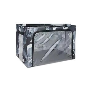 Periea 8-Pack Assorted Collapsible Storage Boxes Black Floral